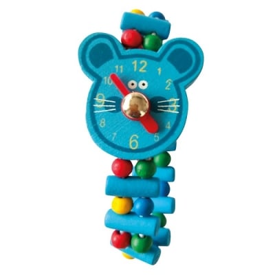 Детски дървен ръчен часовник - Мишка