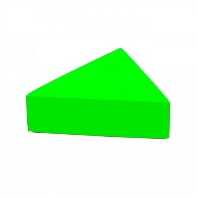 Възглавница за сядане за под от пяна, триъгълна - Зелена