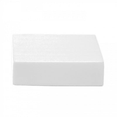Възглавница за сядане за под от пяна, квадрат - Бяла