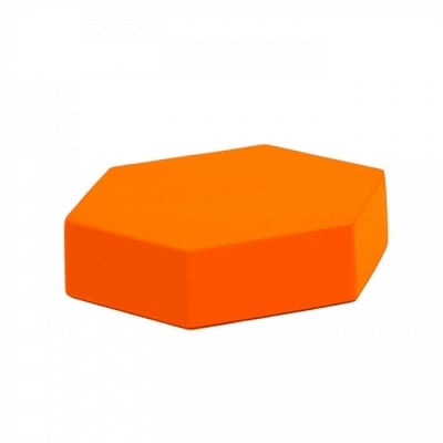 Възглавница за сядане за под от пяна, шестоъгълник - Оранжева