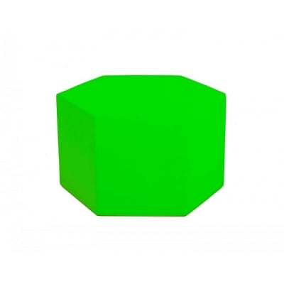 Маса от пяна, шестоъгълна -  Зелена 50 х 50 х 35см