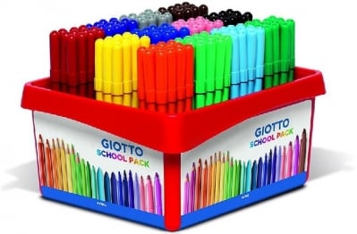 Флумастери Giotto Turbo Color 12 цв. – в кутия, 144 броя