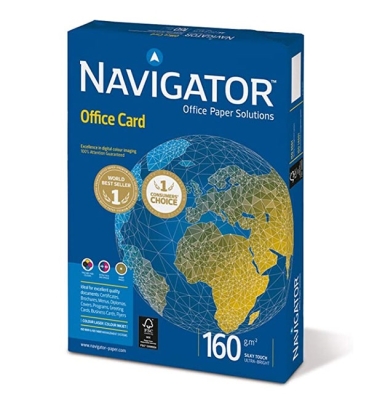 Картон Navigator Office Card A4, 160 g/m2, 250л.