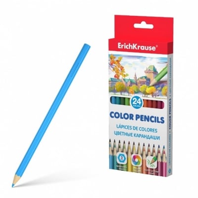 Цветни моливи 24 цвята Erich Krause