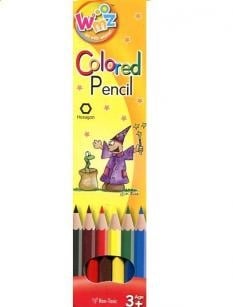 Цветни моливи Beifa WMZ дълги, 6цв