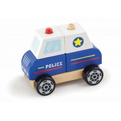 Дървен пъзел - Полицейска кола