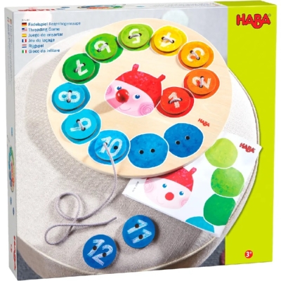 Haba Игра за нанизване с шаблони - Цветове и числа