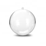 За декорация: Прозрачна топка  6 см, 5 броя