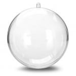 За декорация: Прозрачна топка 12 см, 6 броя