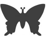 Перфоратор-пънч Пеперуда с остри крила S(1.7см)
