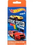 Цв.моливи Kite Hot Wheel 12цв триъгълни