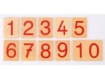 Дървени плочки с числа 0-9