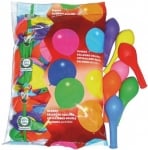Балони Ф25см, 100бр/п-т, различни цветове