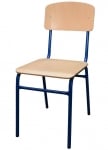 Стол ученически двойно укрепен, H=46см, цветен