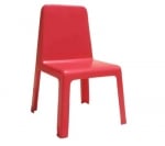 Столче за ДГ от масивна пластмаса - червено