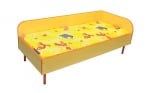 Детско легло със заоблени таблети 143.6х63.6см, H=33.2см