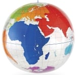 Глобус - с континенти (надуваем)