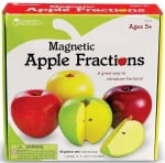 За сглобяване, броене и смятане: - Магнитни ябълкови дроби