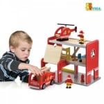 Дървена играчка - Пожарна команда