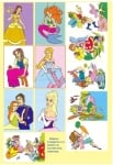 Оцвети: Принцеси и феи + стикери, изд.Пух