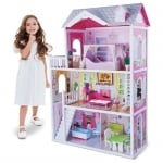 Дървена къща за кукли с обзавеждане Aria
