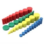 Кутии с цветни цилиндри, 4 бр.