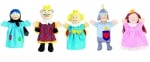 Комплект 5 кукли за ръка - Кралско семейство