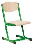 Стол с регул.вис.на седалката 26-31см зелен мет