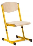 Стол с регул.вис.на седалката 43-46см жълт мета