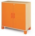 Серия Fresh - Шкаф с  2 врати, оранжеви, със заключване