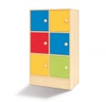 Шкаф Rainbow с 6 шкафчета - Малък модул