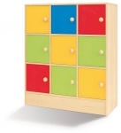 Шкаф Rainbow с 9 шкафчета - Голям модул