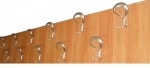 Закачалка за стена 180х30см-17 двойни закачалки