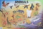 Табло Англ.език “Animals of the world 1“ 53х77см, изд.Гея Либрис