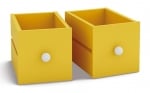 Кутии 2броя, дървени, за кубични рафтове ЖЪЛТИ