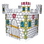 Картонен Замък за рисуване и оцветяване