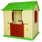 Детска къща с двойна врата - жълта