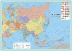 Азия - политическа карта 107х150см