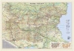 България - пътна карта 107х150см