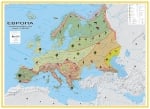 Европа - природогеографски зони 107х150см