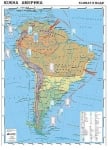 Южна Америка - климат и води 107х150см
