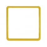 Огледало акрилно  43х43см с алуминиева рамка – жълта