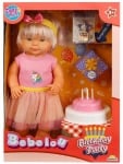 Bebelou Комплект с кукла 40см - Честит Рожден ден!