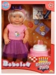 Bebelou Комплект с кукла 40см - Честит Рожден ден!