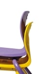 Стол пластмасов с метални крака H=46см, СИН