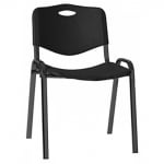 Стол посетителски Iso Plastic с черна метална част