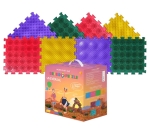 Модулен сензорен килим за игра Ortho Puzzle - Микс Таралежи