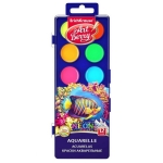 Aкварелни бои ErichKrause ArtBerry® Neon 12 цвята с UV защита
