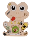 Дървена дъска с различни активности - Жаба