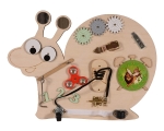 Дървена дъска с различни активности - Охлюв